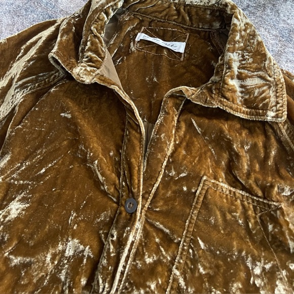 Free People night skies velvet blouse - Picture 9 of 14